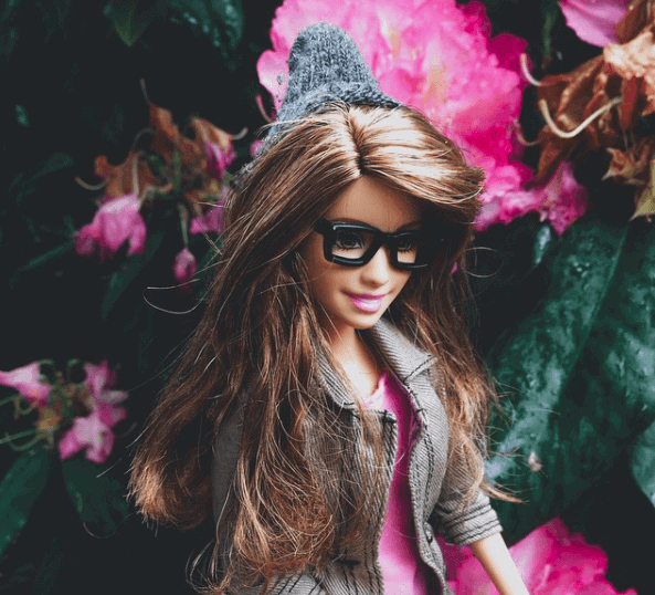 barbie hipster en instagram