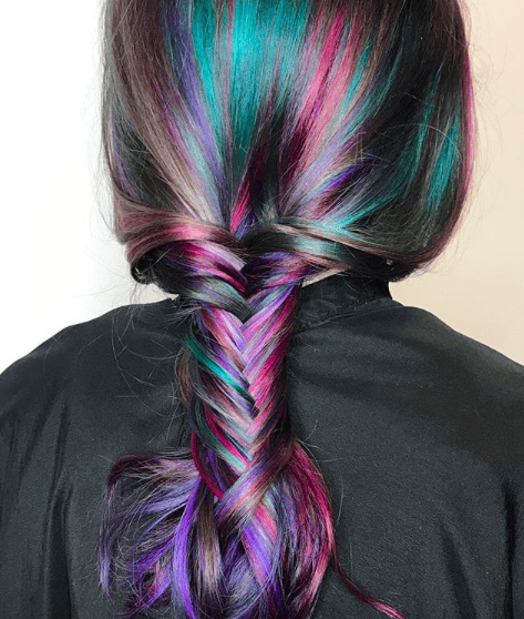 Oil Slick Hair o cabello de arcoíris