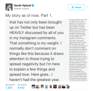 Sarah Hyland niega tener anorexia 