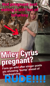 Miley Cyrus podría estar embarazada