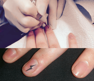 tatuajes en las uñas